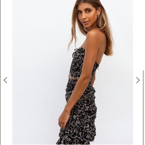 Sabo Skirt Floral Draw Dress NWT - Picture 3 of 6